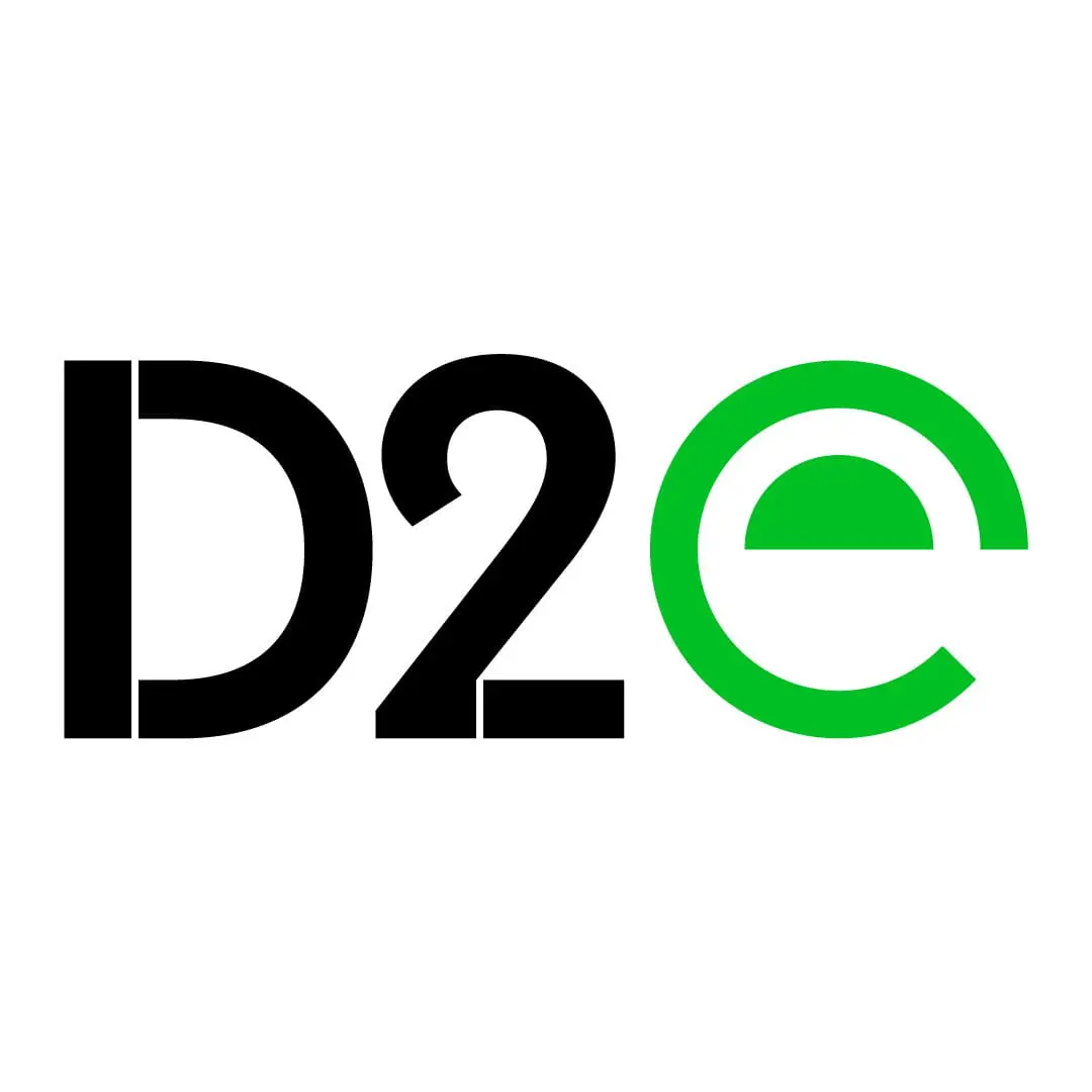 D2e logo final concept - Rebranding