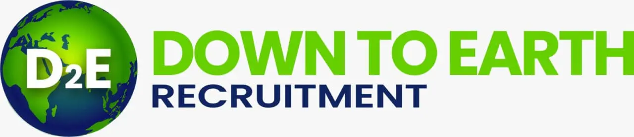 D2E Down To Earth Recruitment Logo - Rebranding