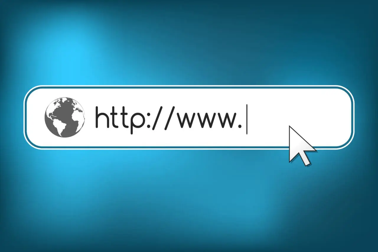 Address and navigation bar as online search concept.
