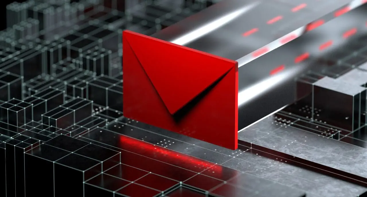 red envelope representing phishing scam email