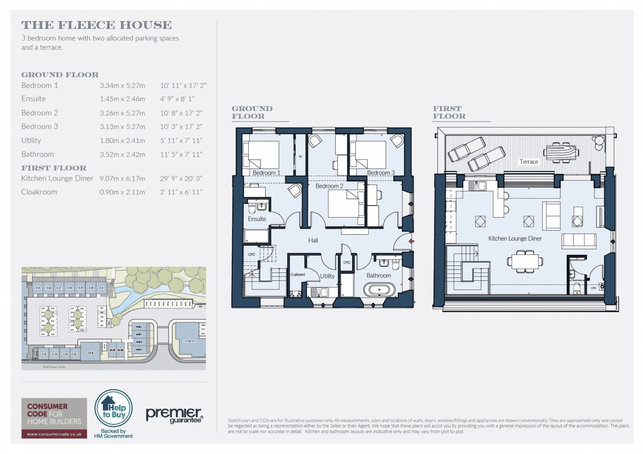 Rooksmoor Mills - The Fleece House Floor Plan