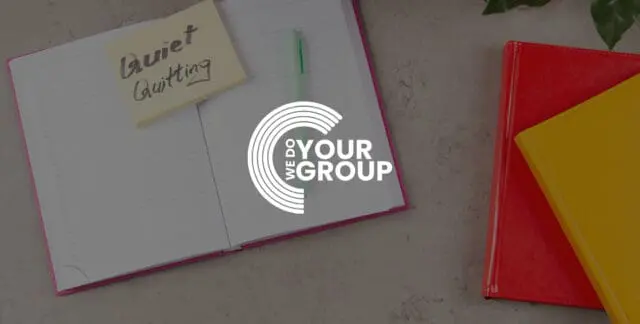 WDYG Background with quiet quitting concept in back