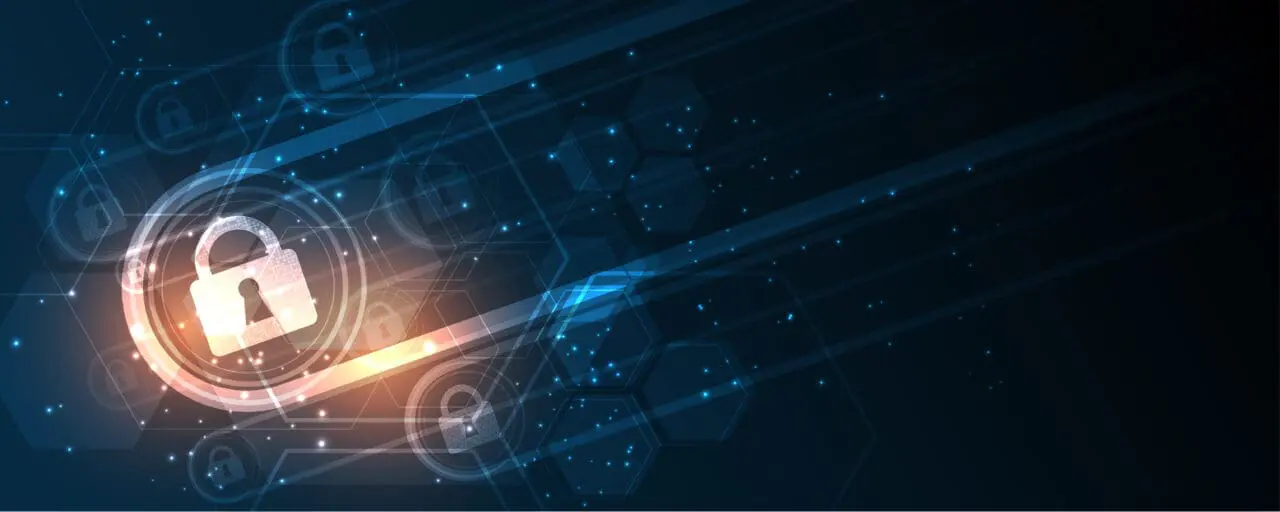 Security cyber digital concept Abstract technology background protect system innovation vector illustration