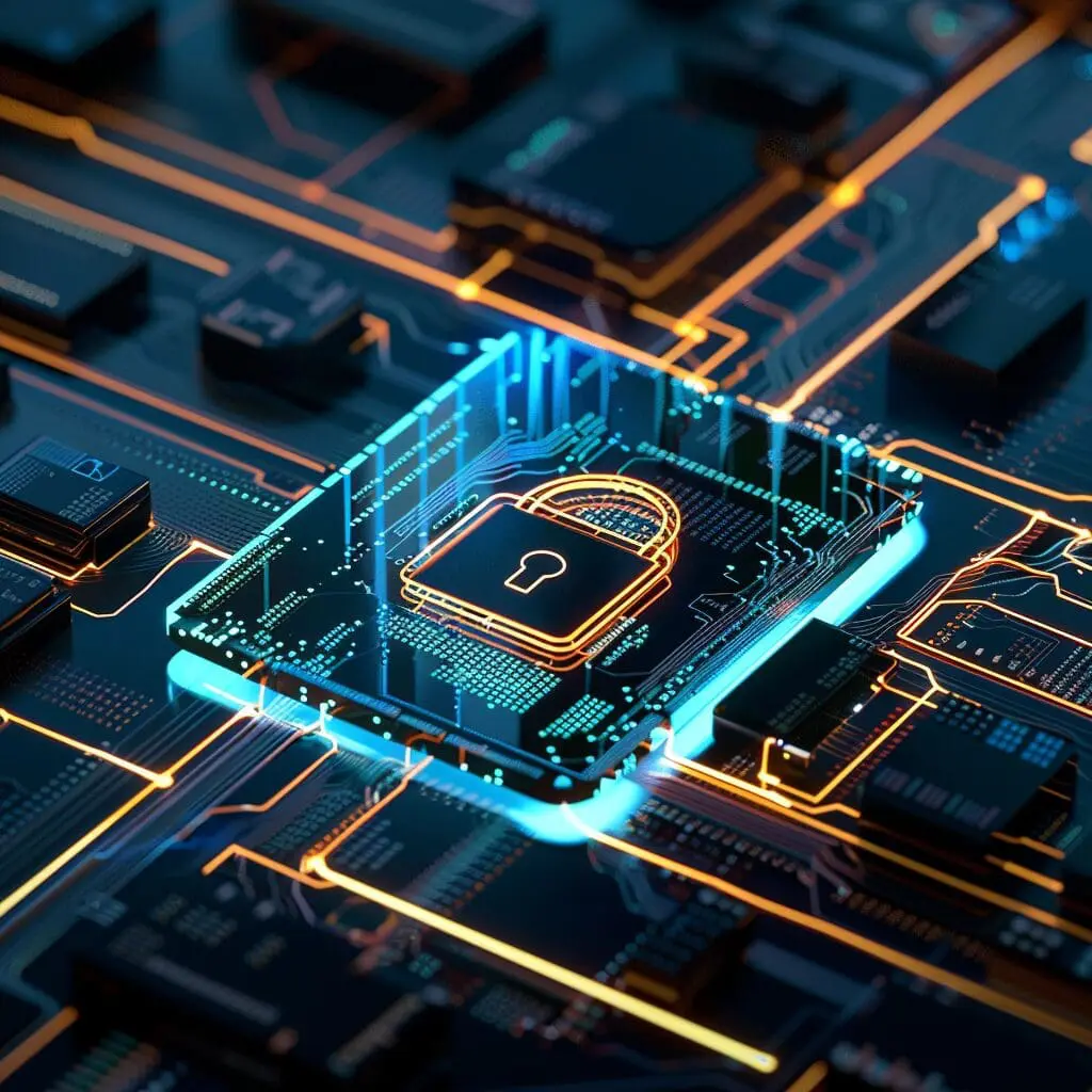 Lock on digital screen