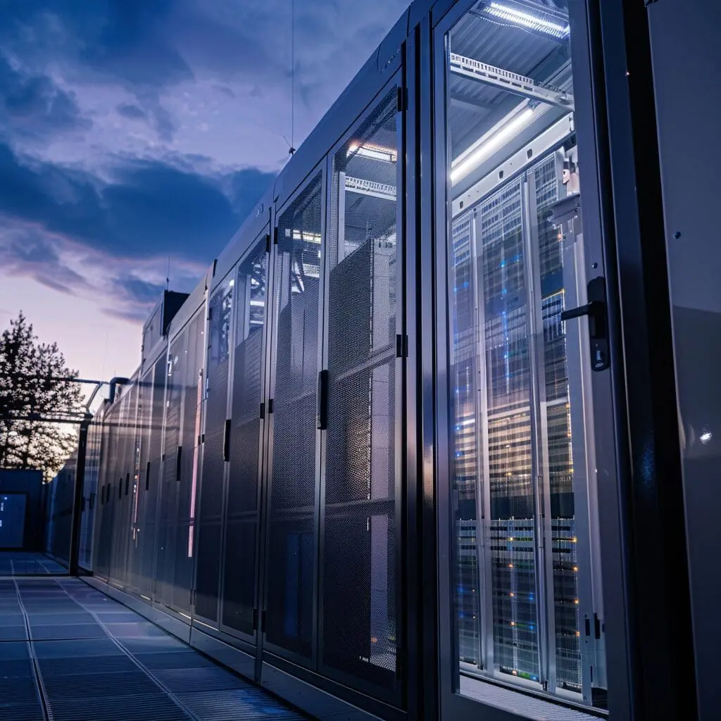 the outside of a data centre