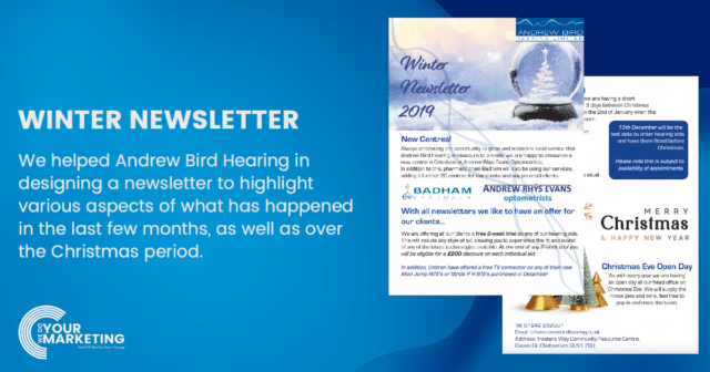 Andrew Bird Winter Newsletter - WeDoYourMarketing