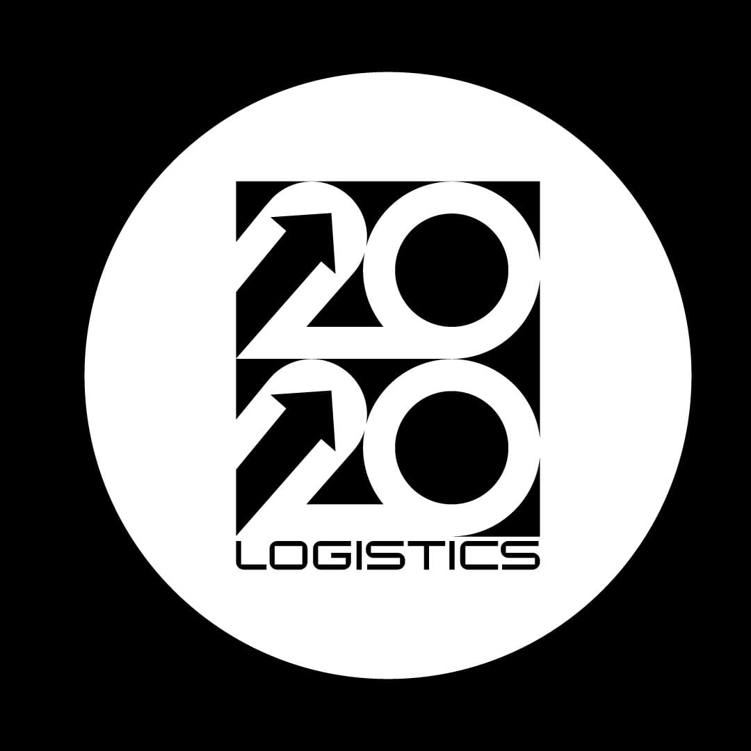 Black and white circle Logistics logo