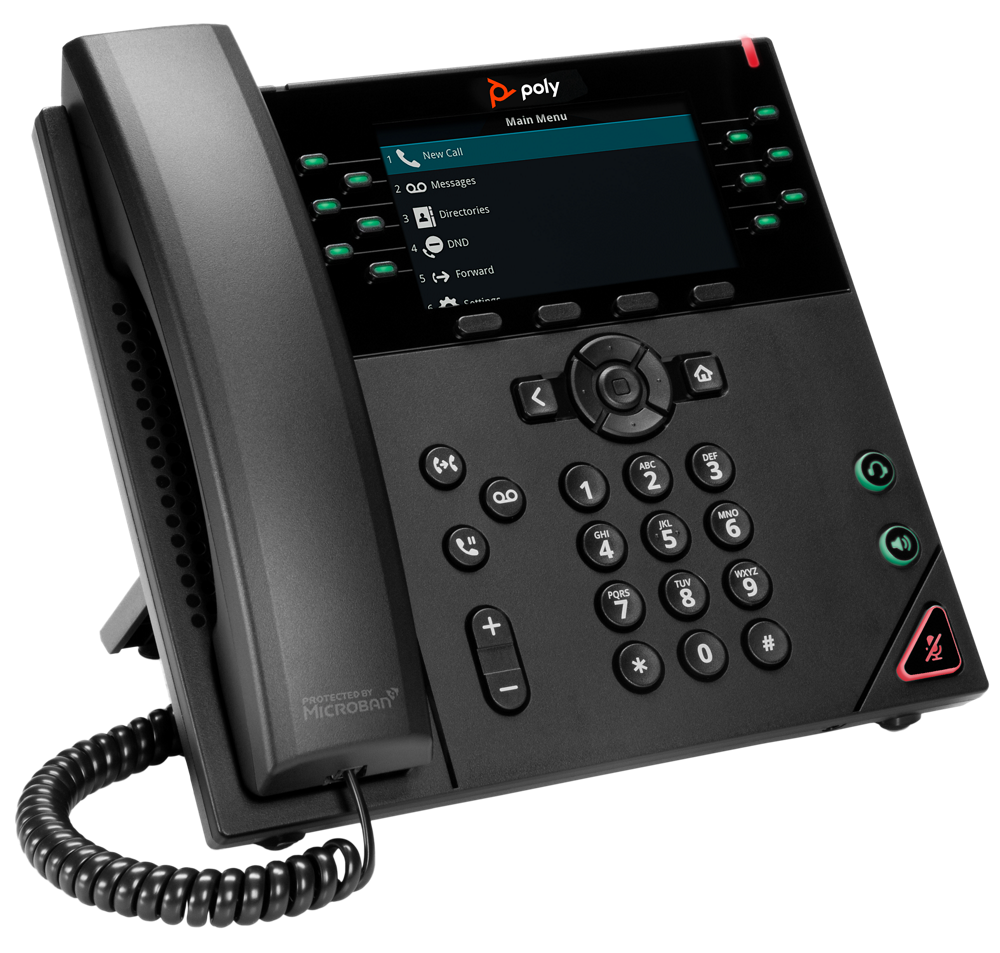 Poly telephone handset