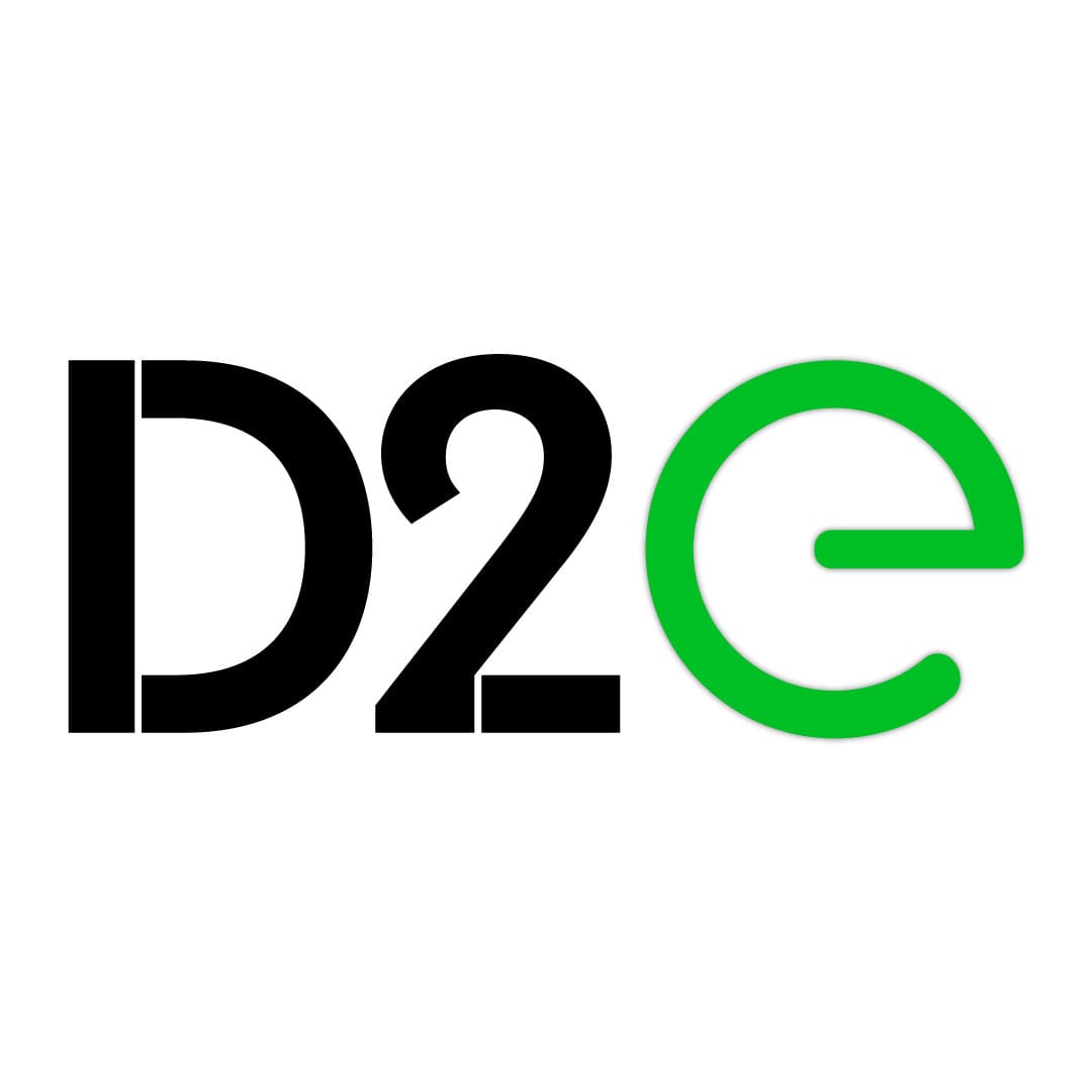 D2e logo final concept - Rebranding
