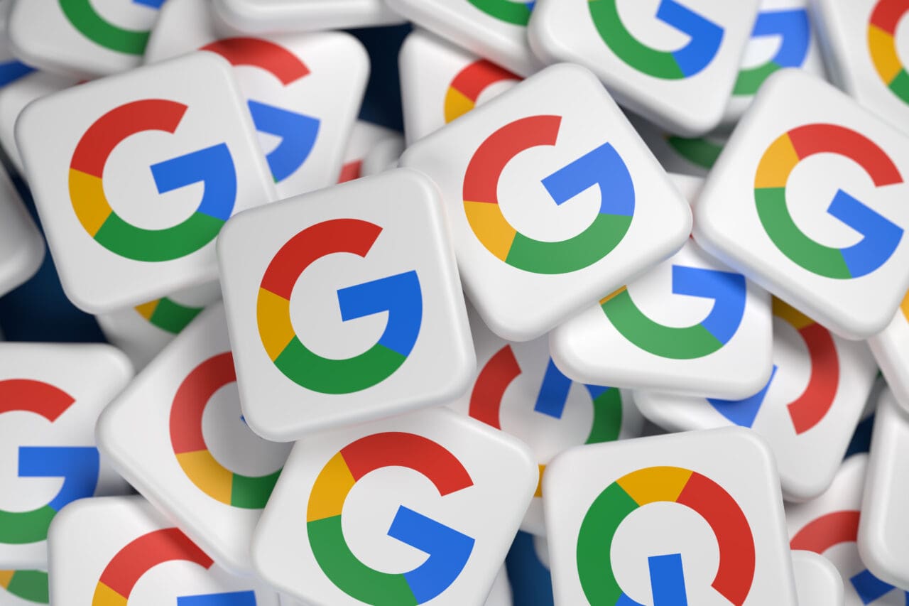 Logos of the company Google .