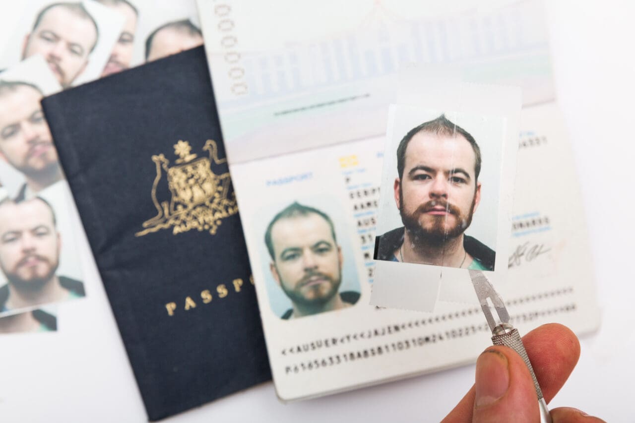 Identity theft through fake passport making