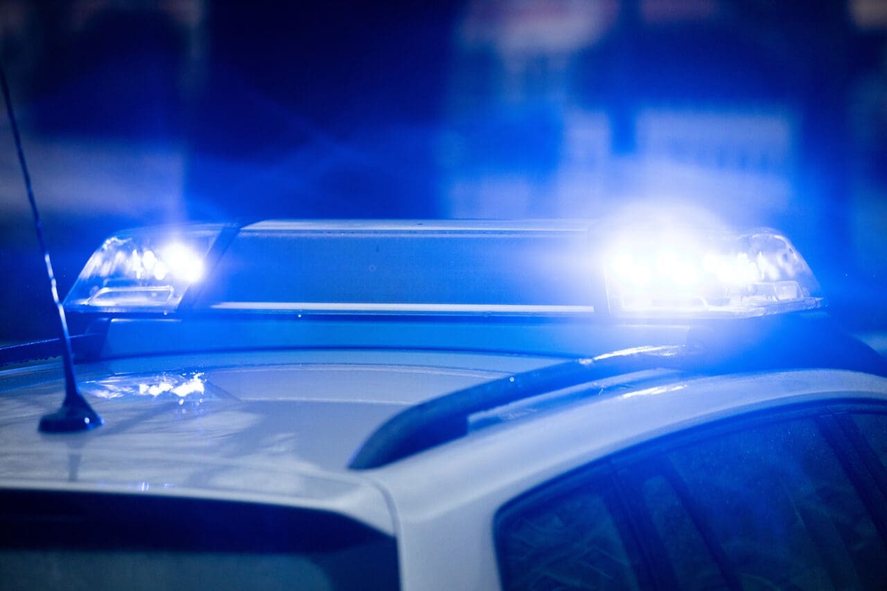 Close up image of Sirens on a police car