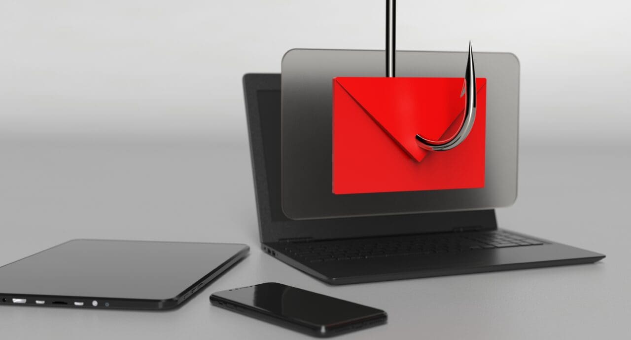 Phishing Email Cybersecurity Technology. Hacker using ransomware