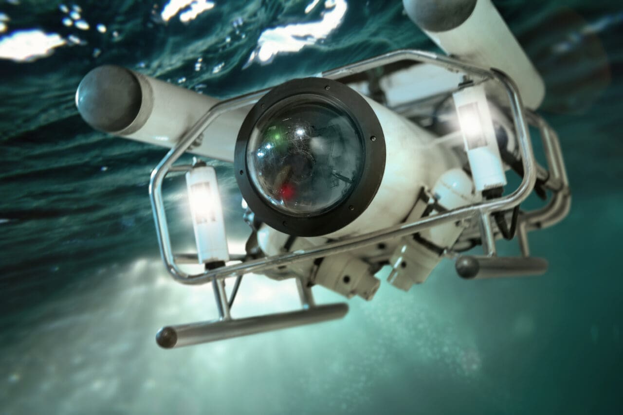 Deep sea diving robot camera