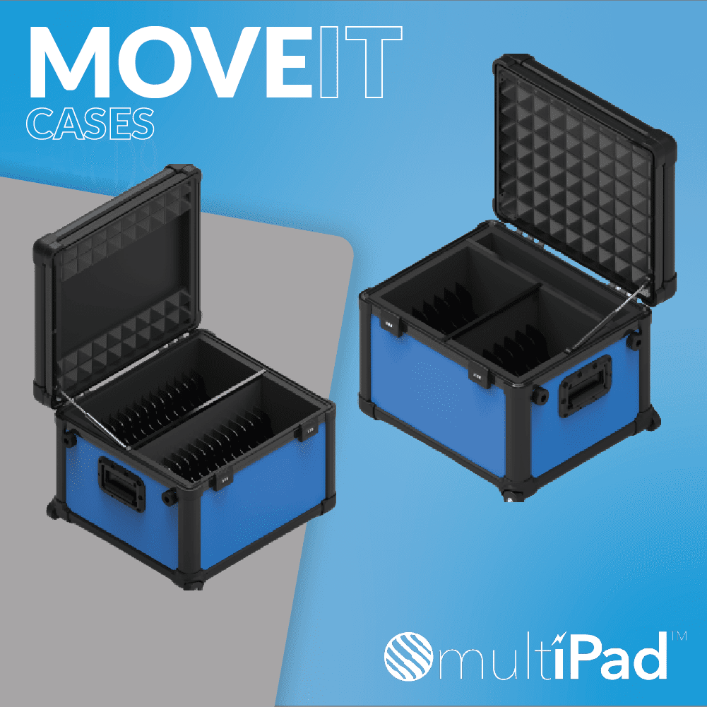 MultiPad logo with blue and grey background - MoveITCases