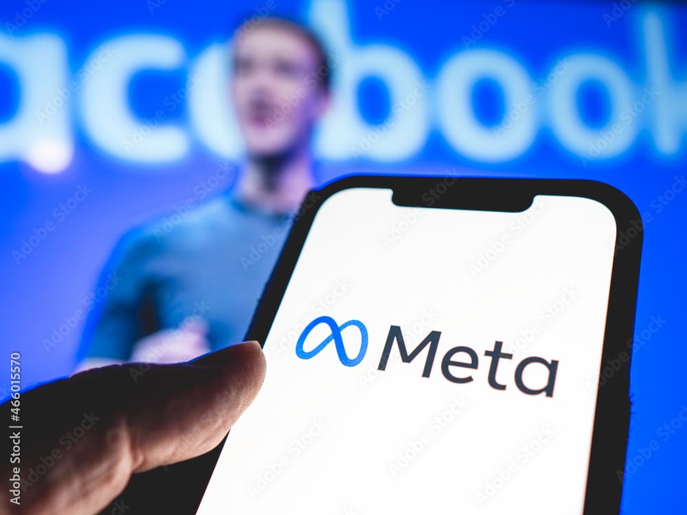 Meta Logo on a phone