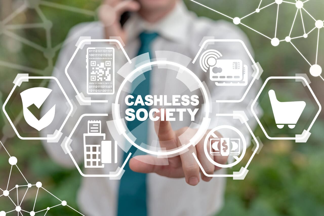 Cashless Society Purchase Business Financial Technology. Cashles