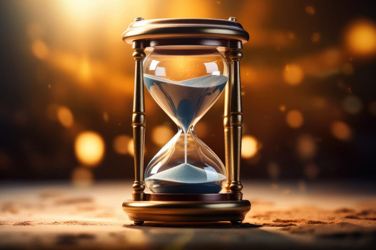 Hourglass Counting Down Time - Urgency and Deadline