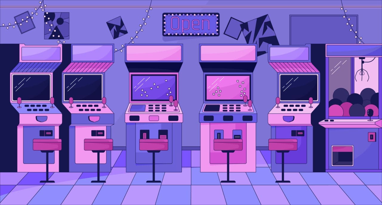 Arcade machines chill lo fi background