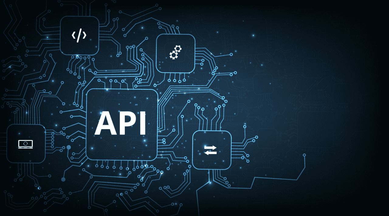 Application Programming Interface (API) concept. Software development tool